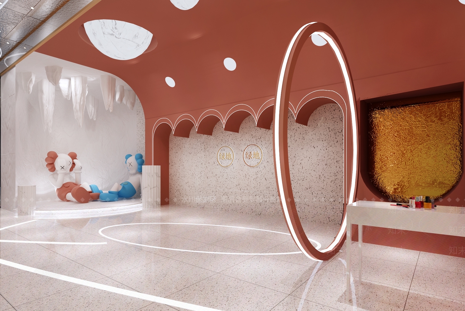 现代网红展厅3D模型下载【ID:581001432】