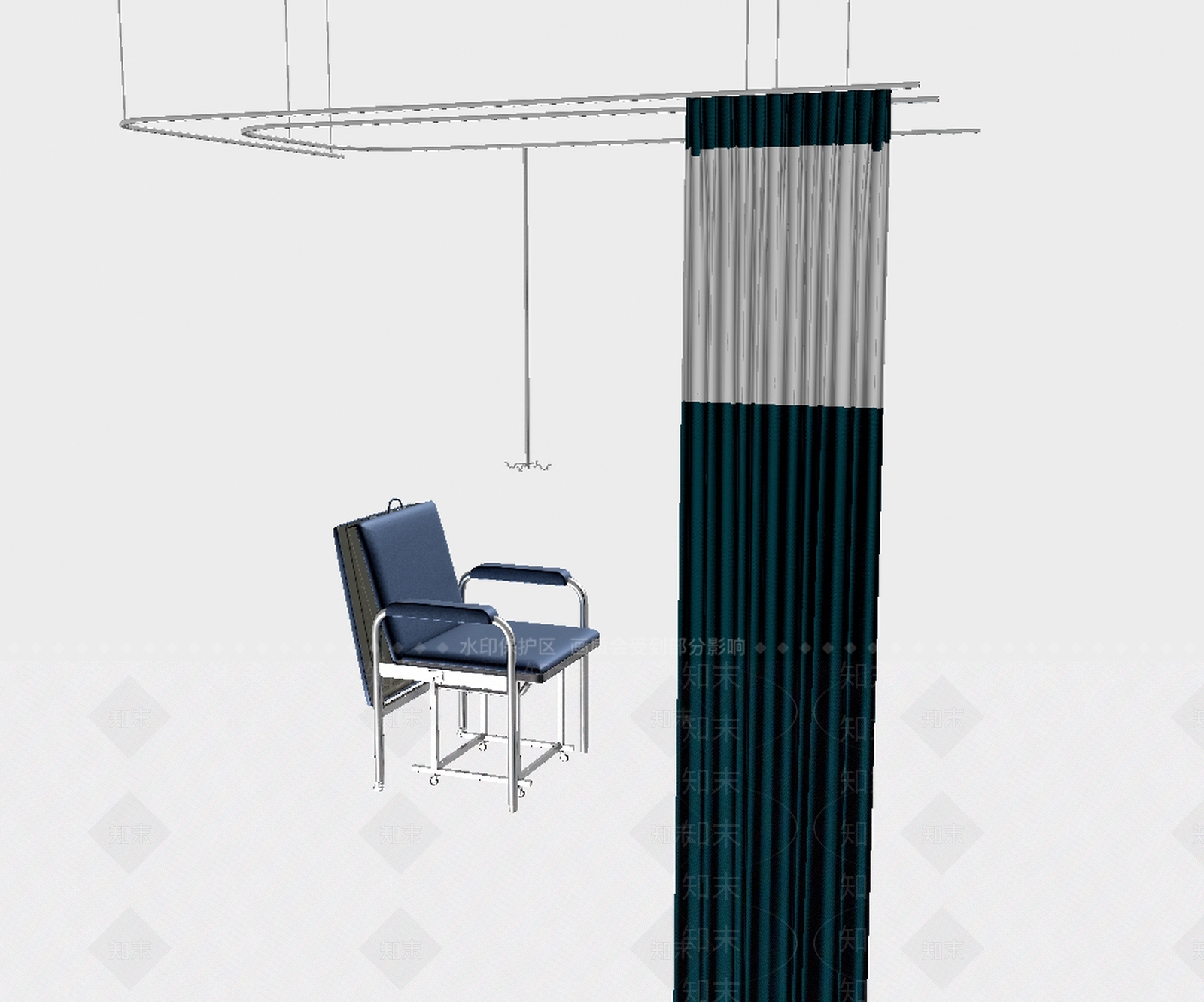 现代看护椅3D模型下载【ID:381024105】