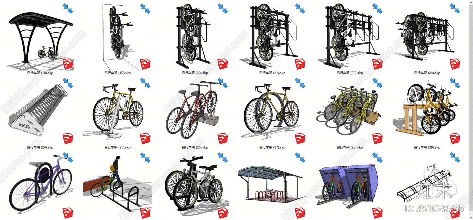 现代自行车SU模型下载【ID:381028795】