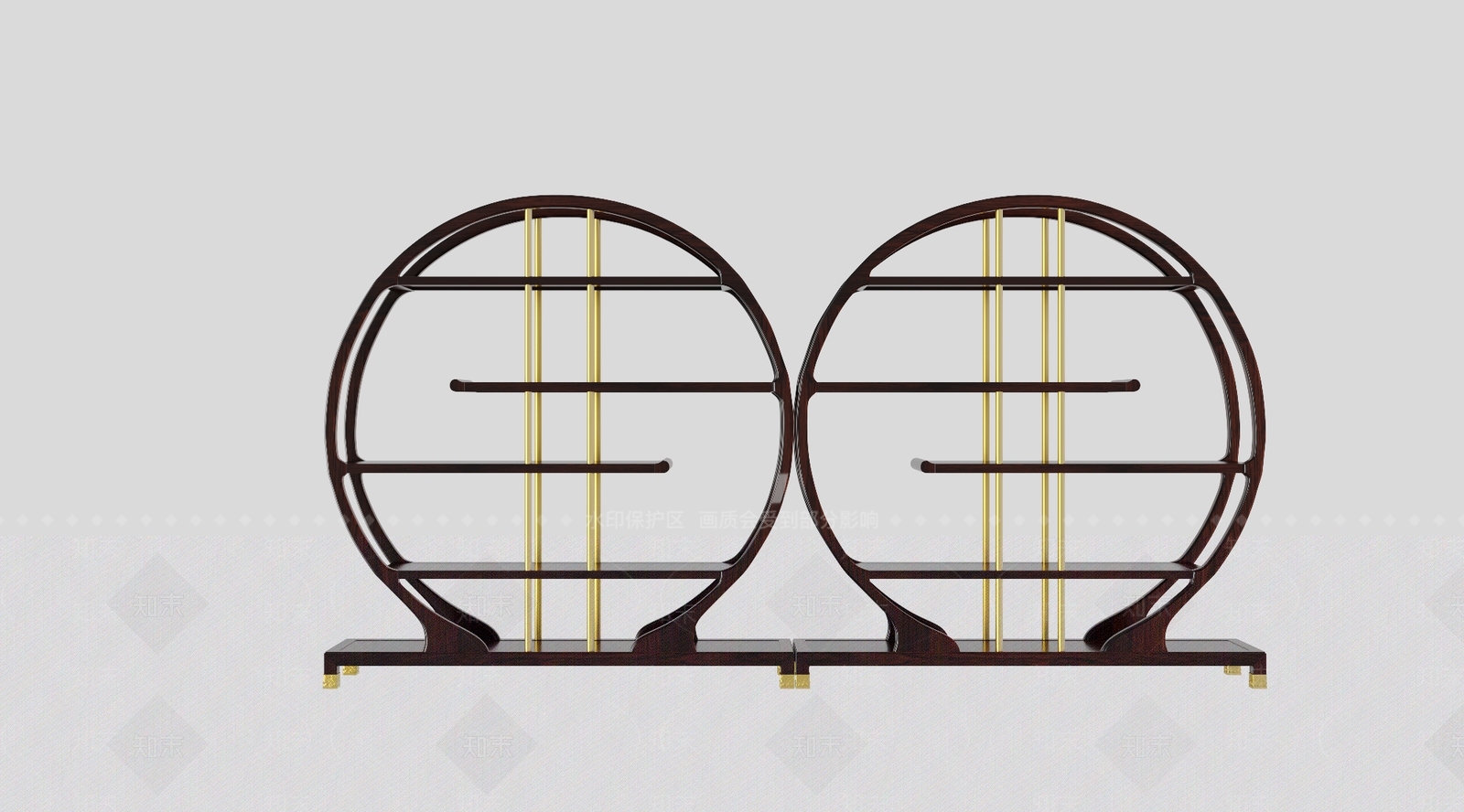 新中式博古架3D模型下载【ID:981030781】