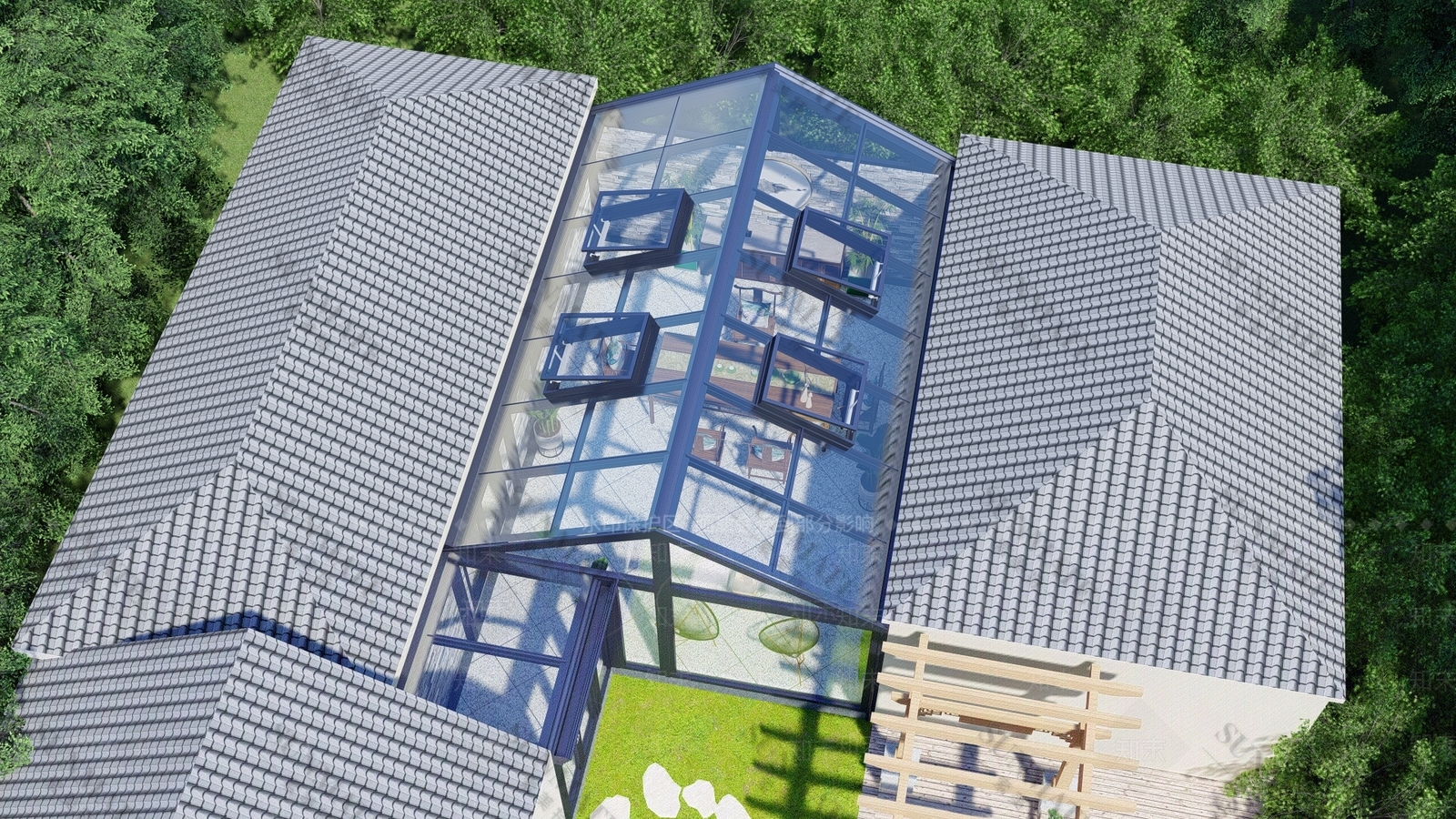 现代茶室SU模型下载【ID:681035569】