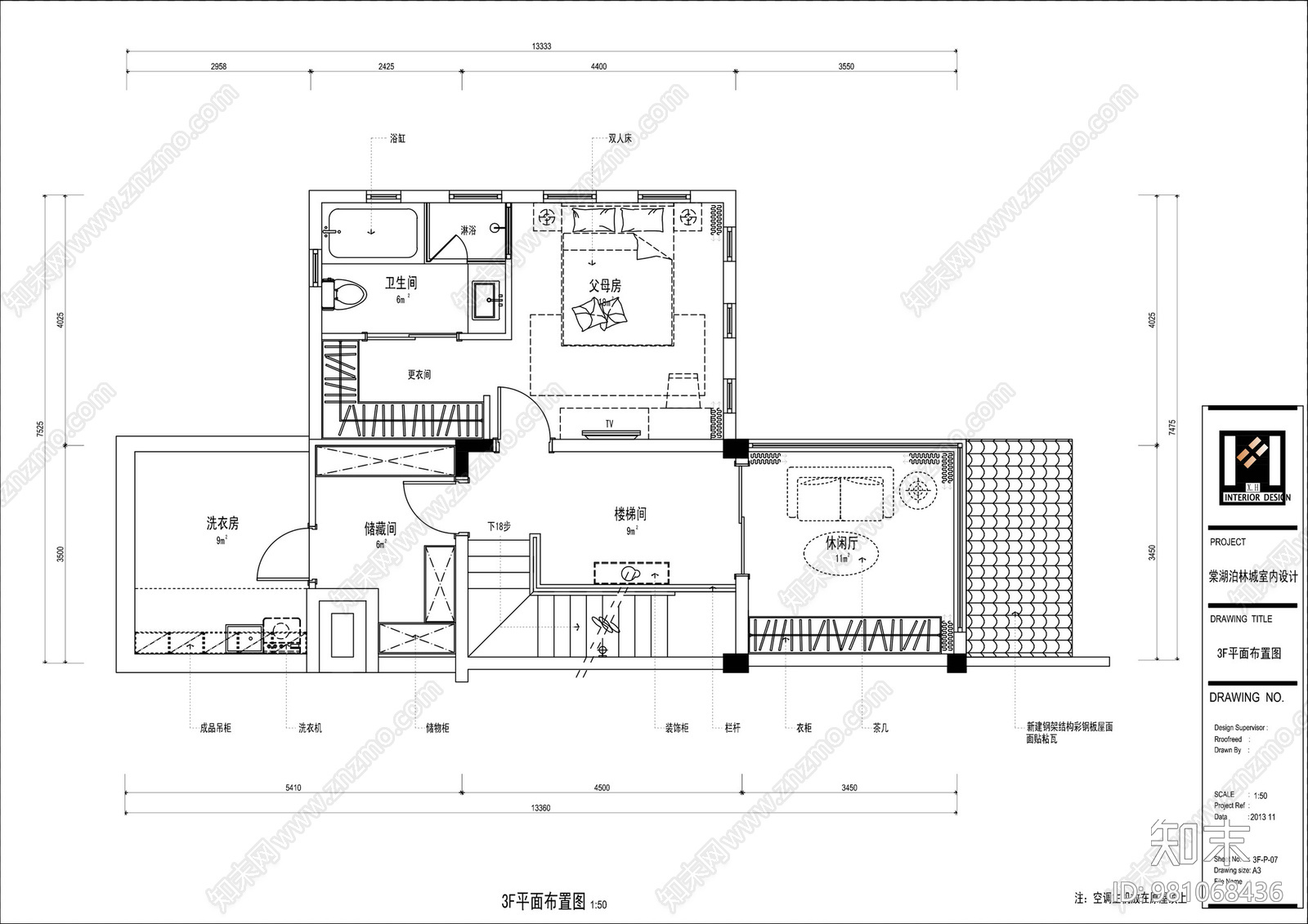 成都棠湖柏林城cad施工图下载【ID:981068436】