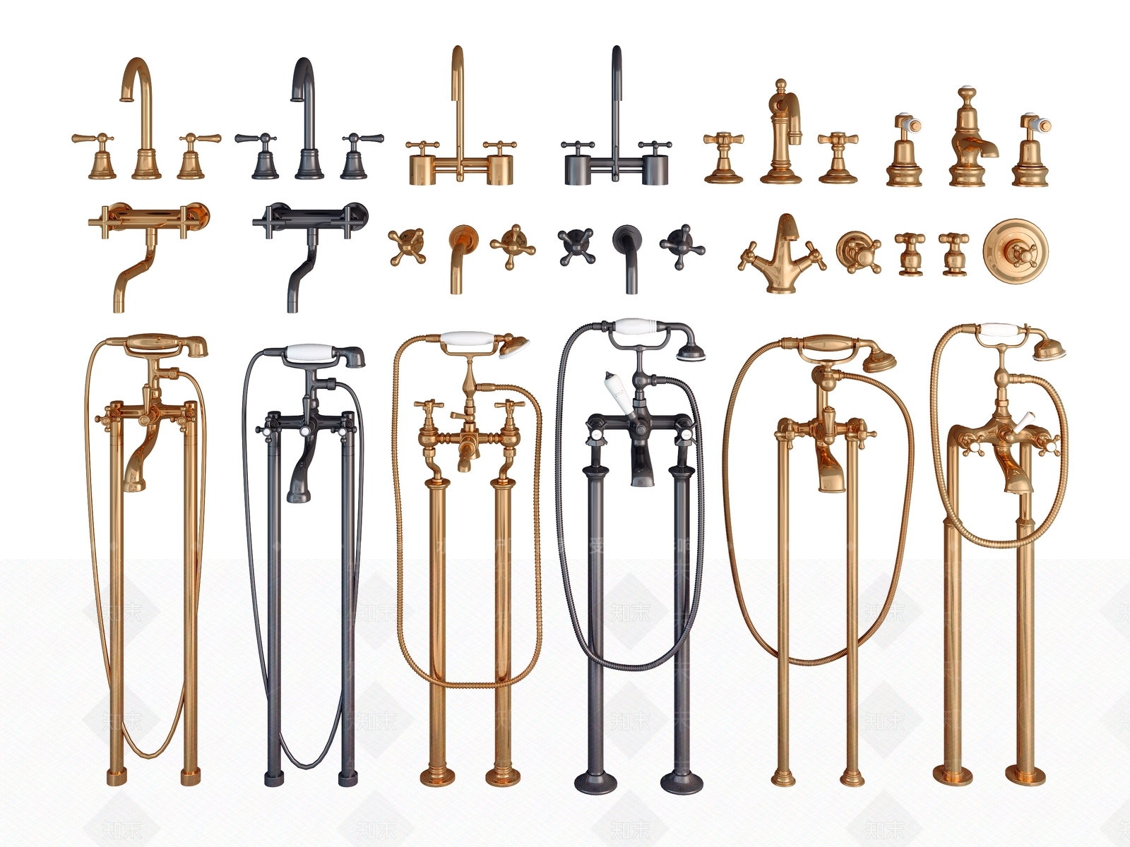 欧式水龙头SU模型下载【ID:781088006】