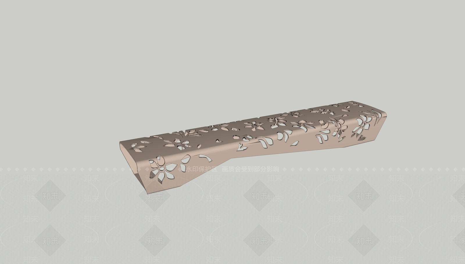 现代风格铁艺花瓣户外椅SU模型下载【ID:381129389】