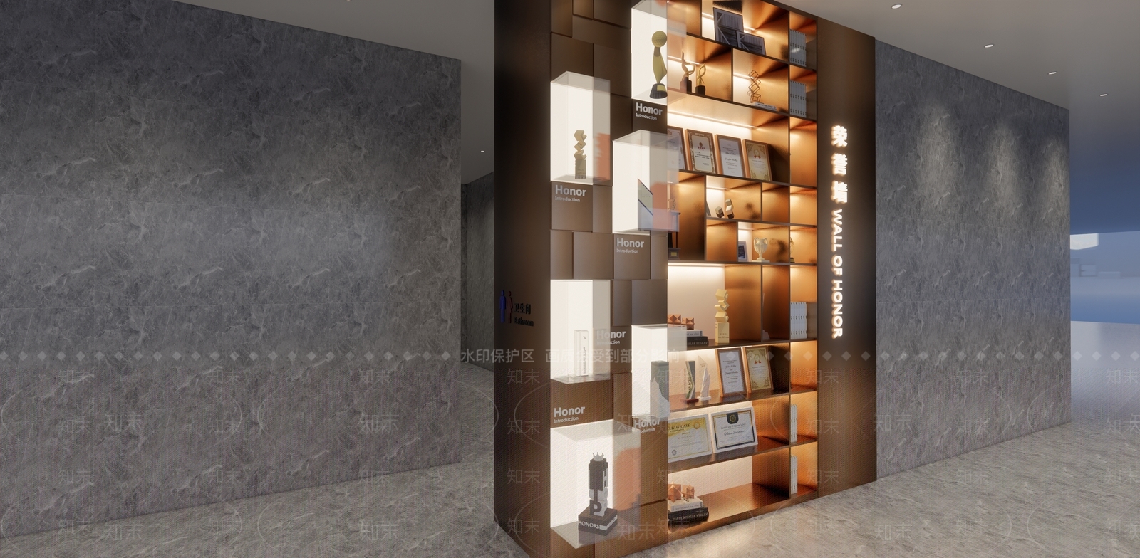 现代展示架SU模型下载【ID:981160402】