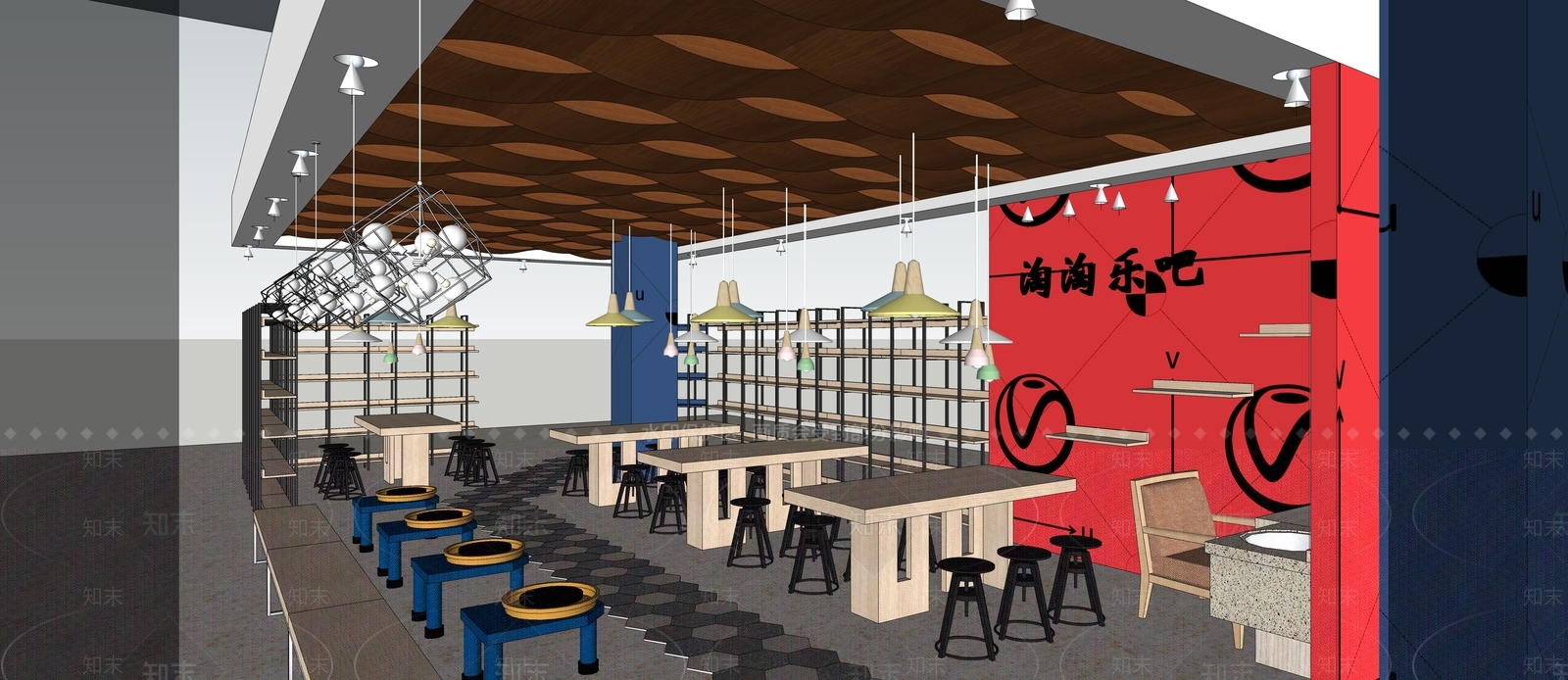 现代商场空间SU模型下载【ID:381175267】