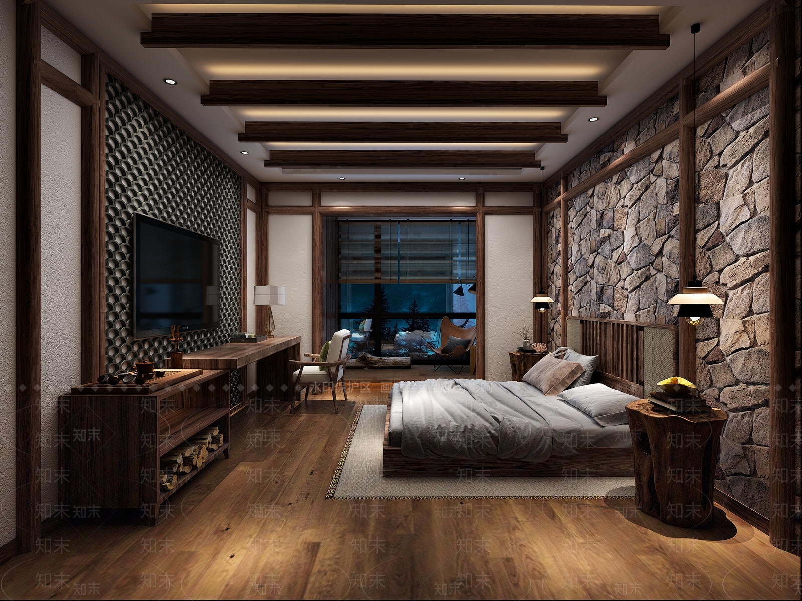 东南亚风格民宿3D模型下载【ID:981175673】