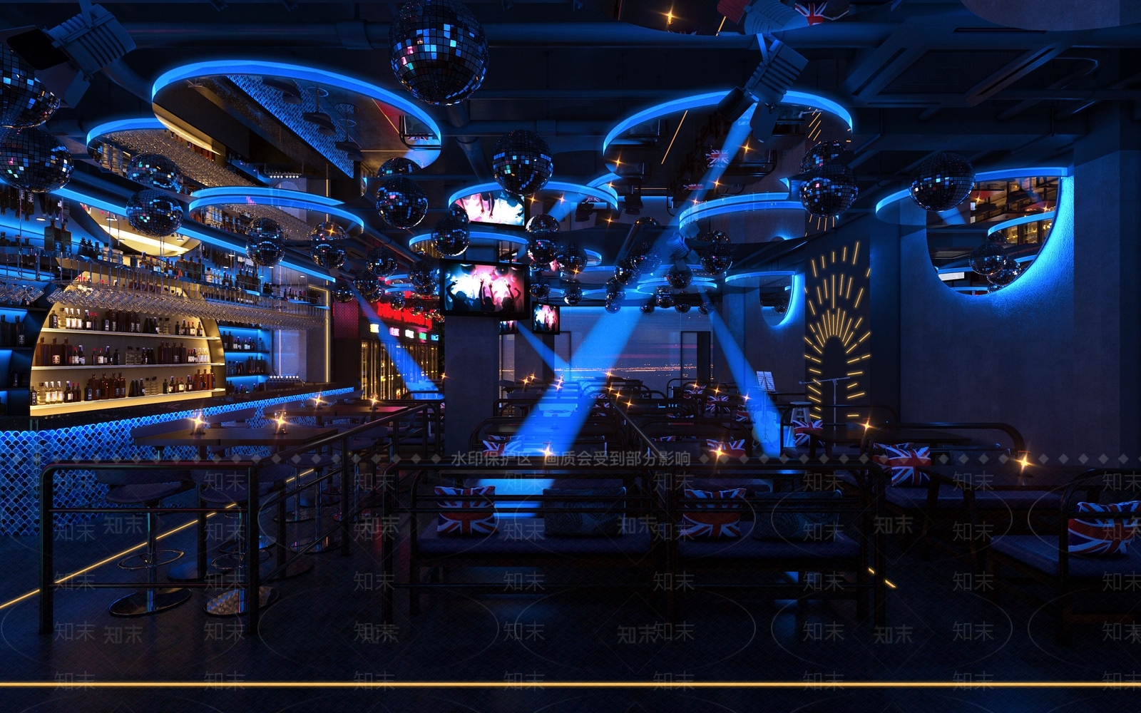 现代酒吧3D模型下载【ID:481193496】