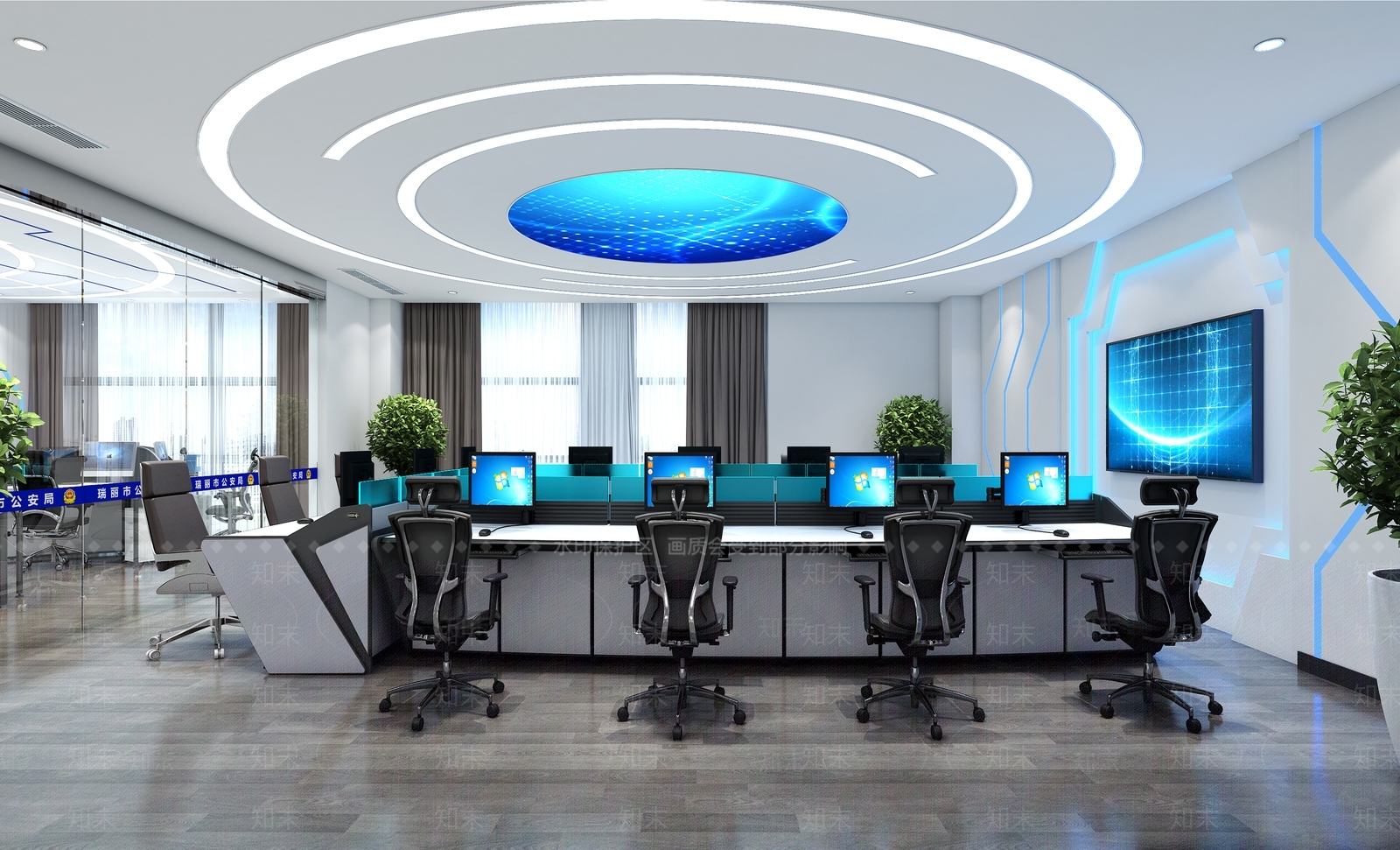 现代办公室3D模型下载【ID:781219649】