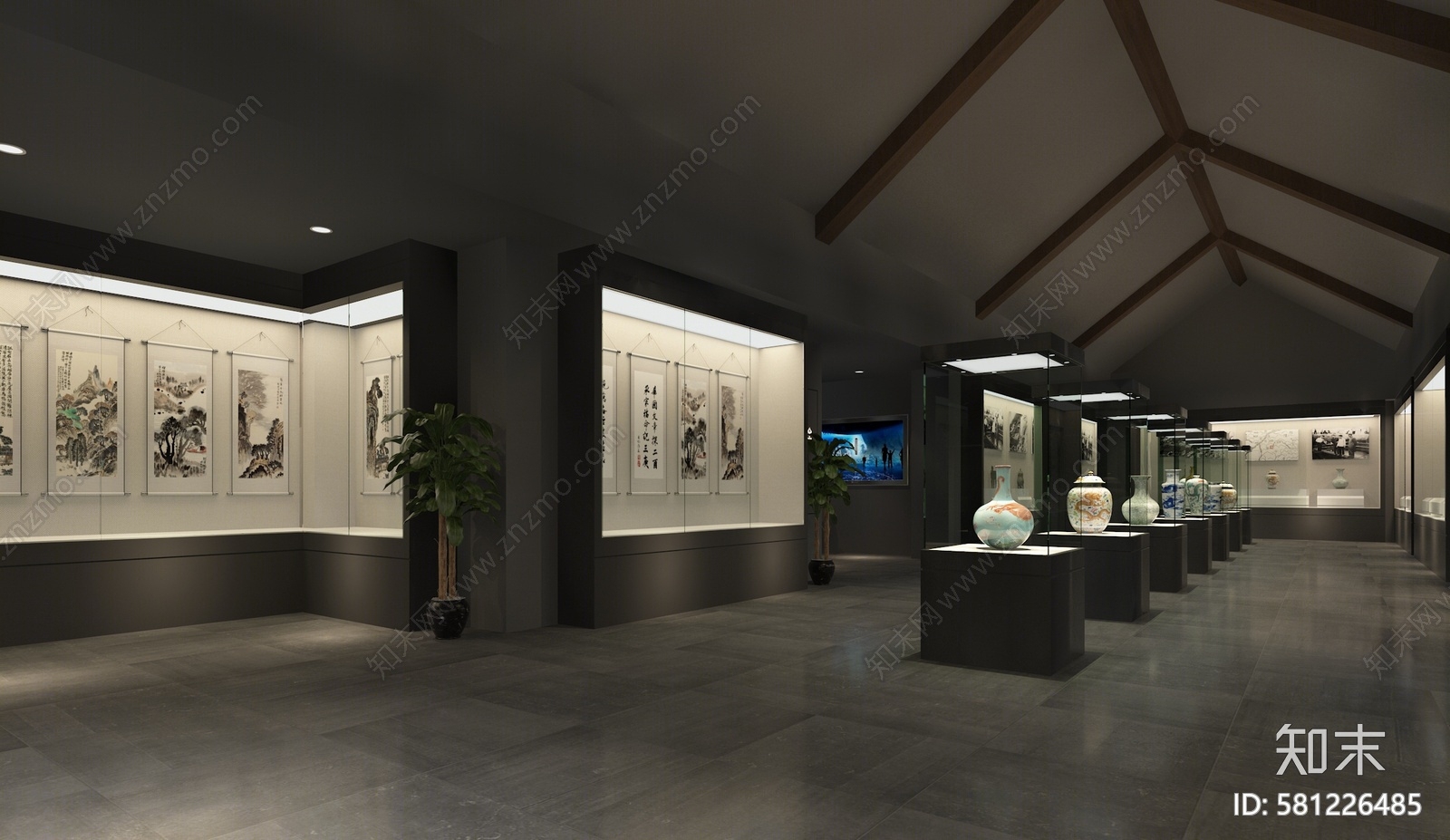 现代展厅3D模型下载【ID:581226485】