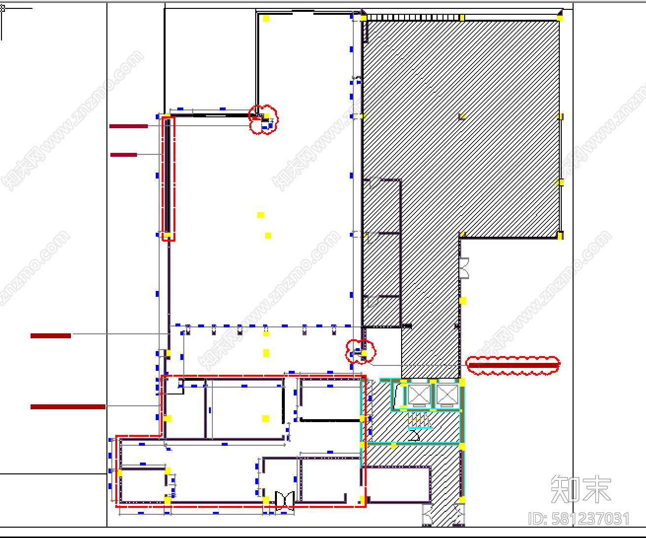 吴中路冶春茶社施工图下载【ID:581237031】