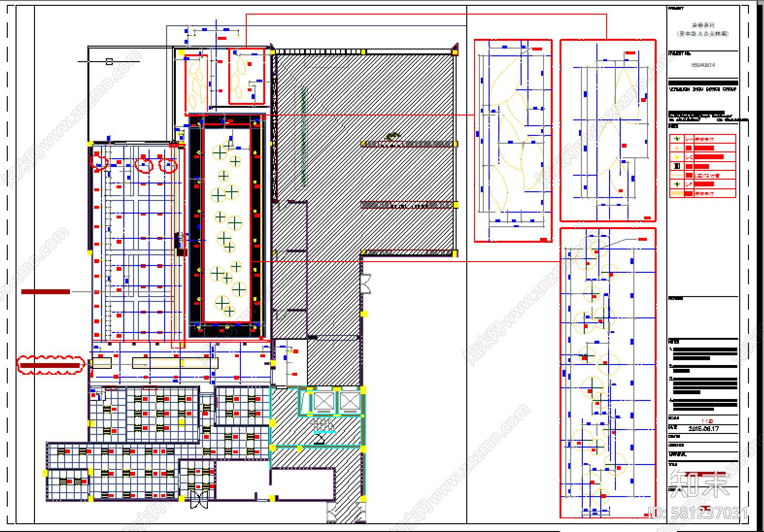 吴中路冶春茶社施工图下载【ID:581237031】