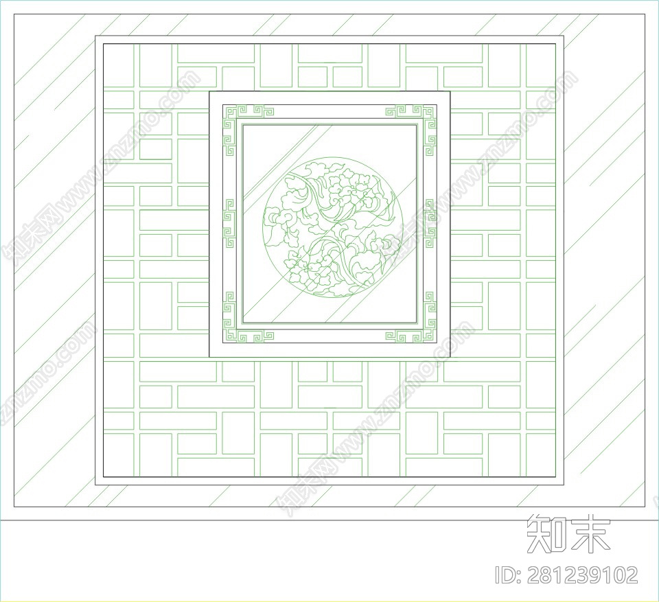 高隔断图块cad施工图下载【ID:281239102】