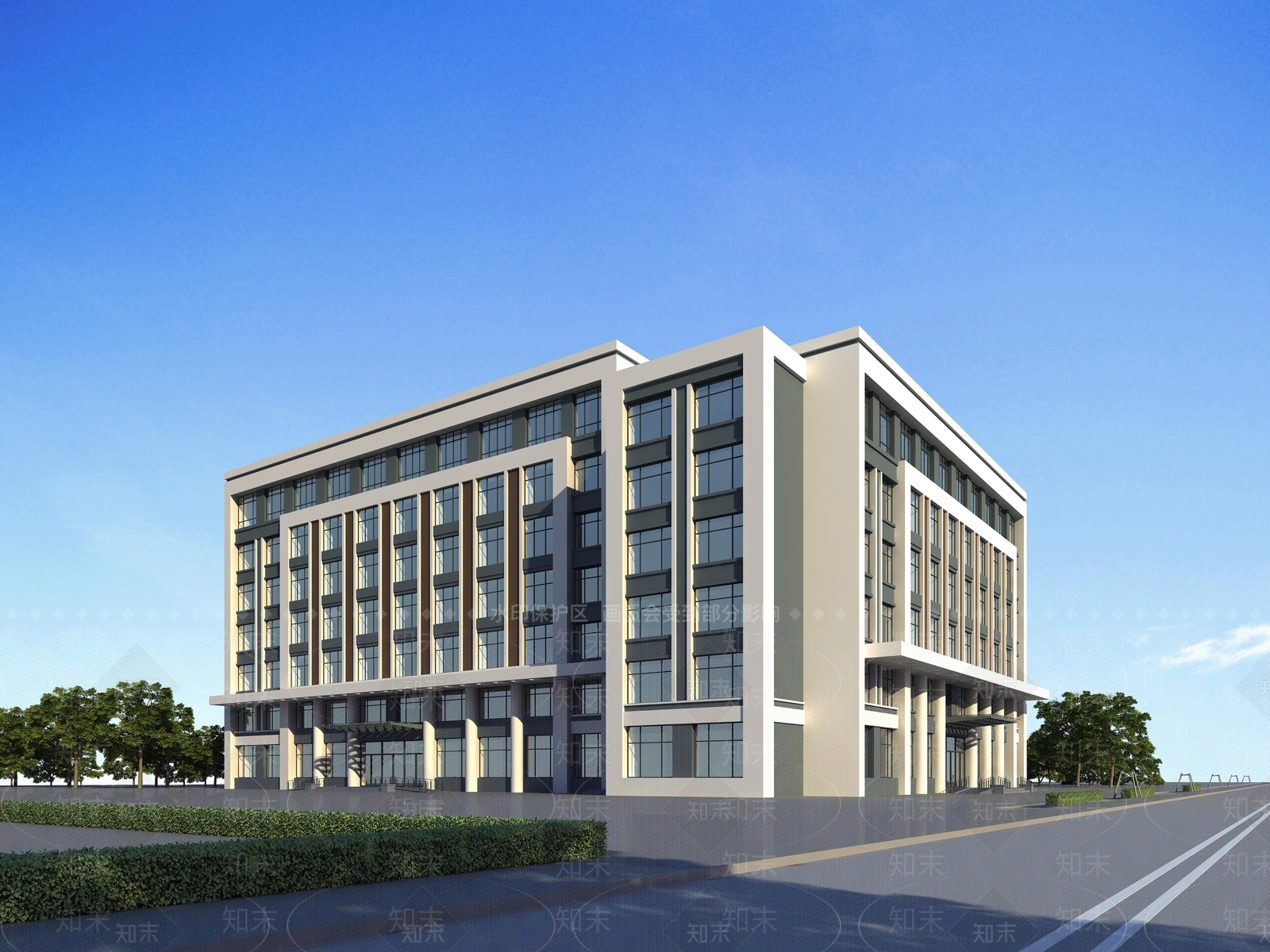 现代公寓外观3D模型下载【ID:981252060】