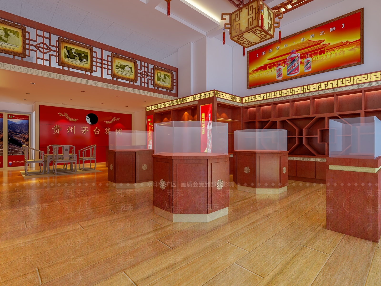 中式烟酒店3D模型下载【ID:681265125】