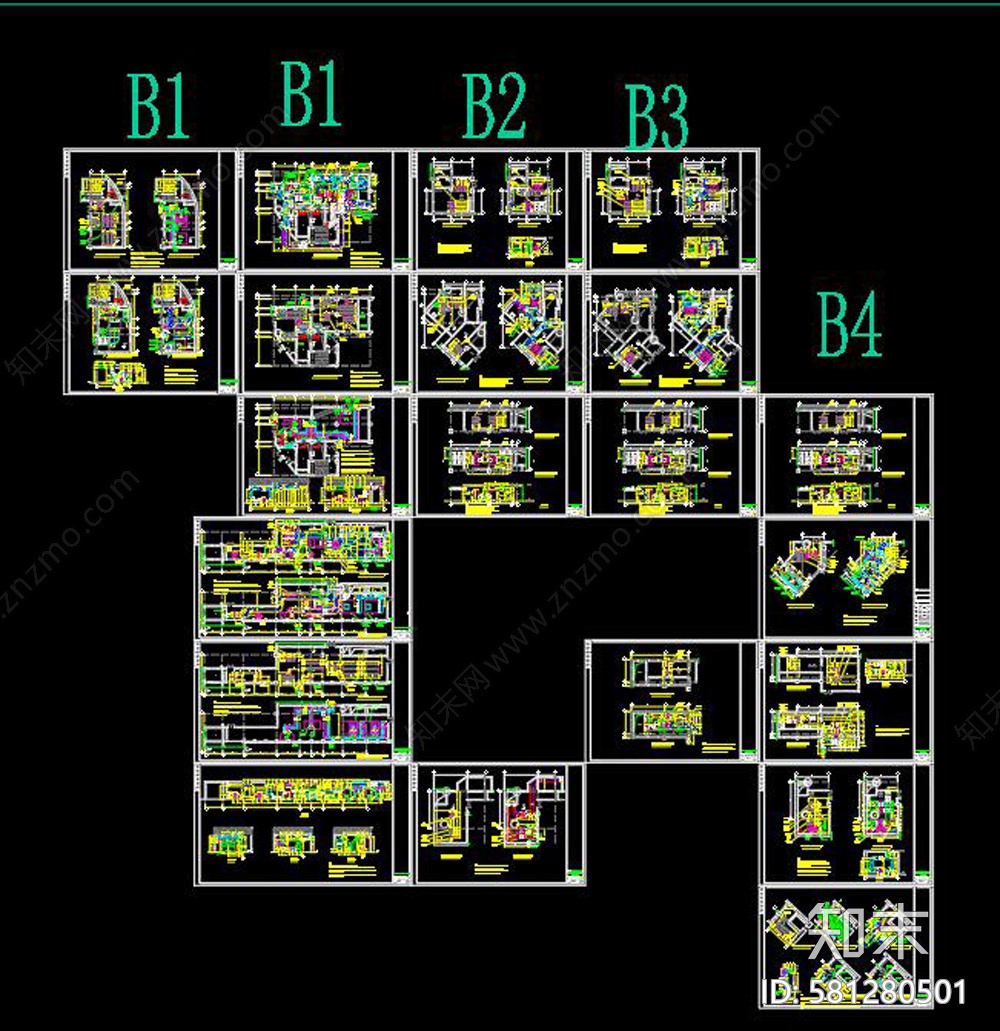 空调机房大样图CAD施工图下载【ID:581280501】
