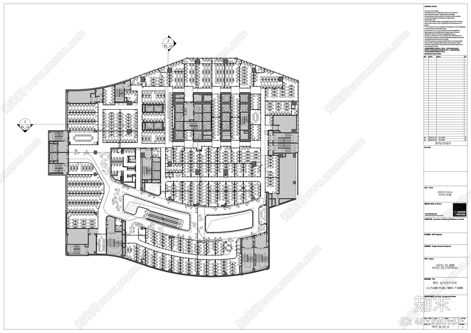叠术建筑cad施工图下载【ID:481390137】