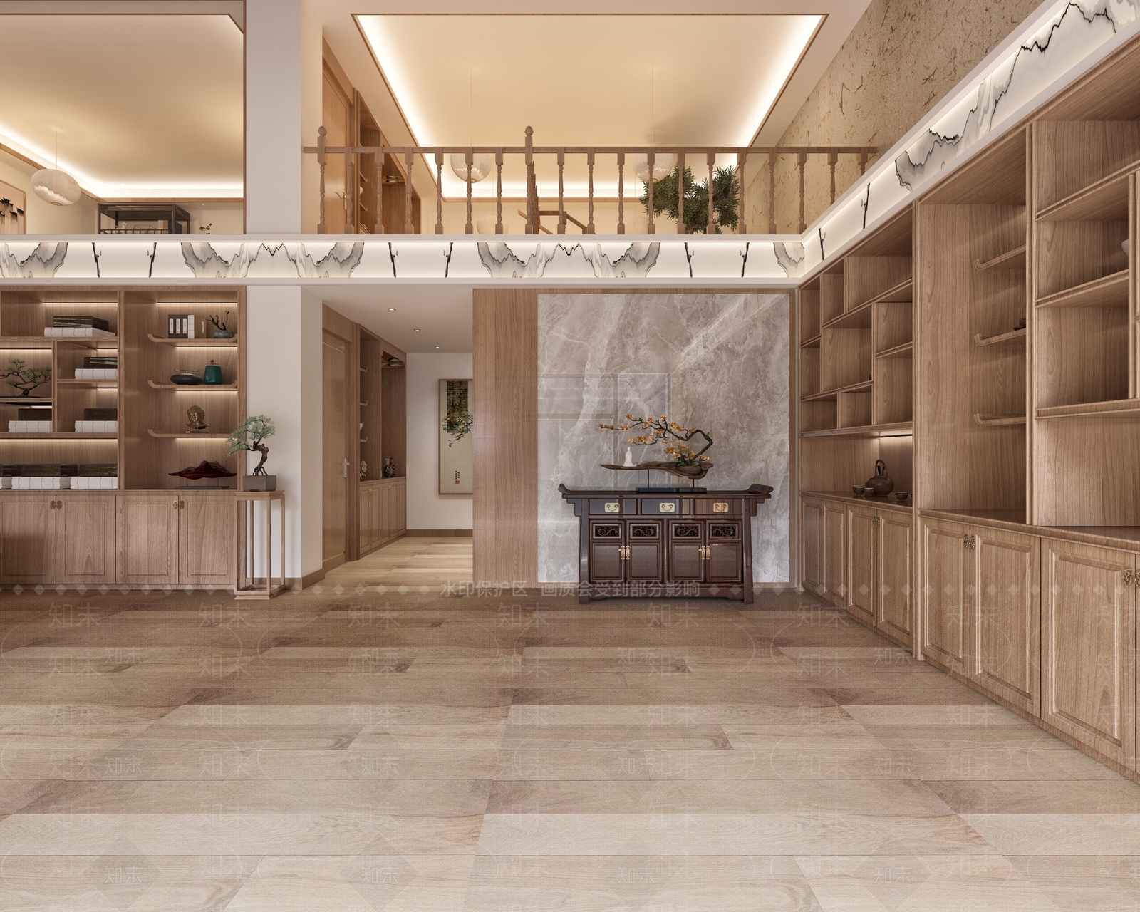 新中式民宿3D模型下载【ID:981413689】