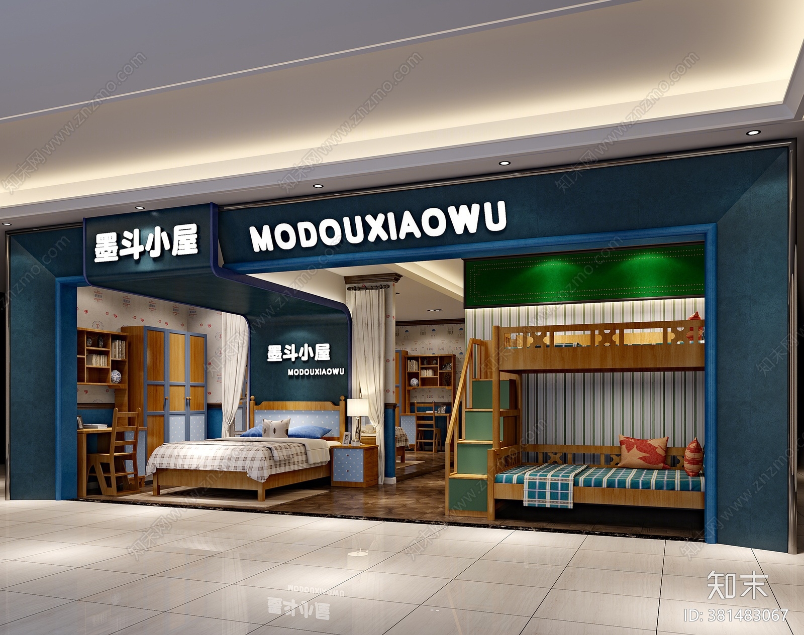 简欧家居专卖店3D模型下载【ID:381483067】