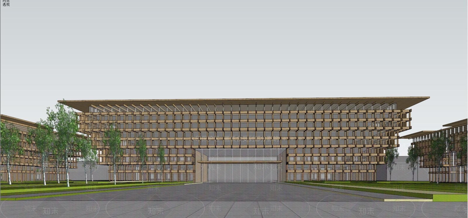 现代公建SU模型下载【ID:181490995】