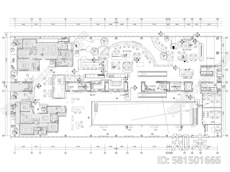 杭州壹号院美学馆cad施工图下载【ID:581501666】