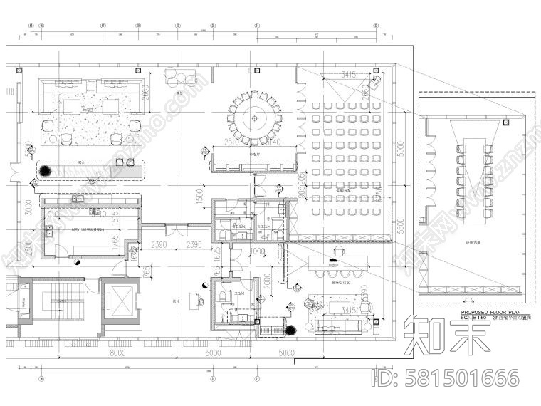 杭州壹号院美学馆cad施工图下载【ID:581501666】