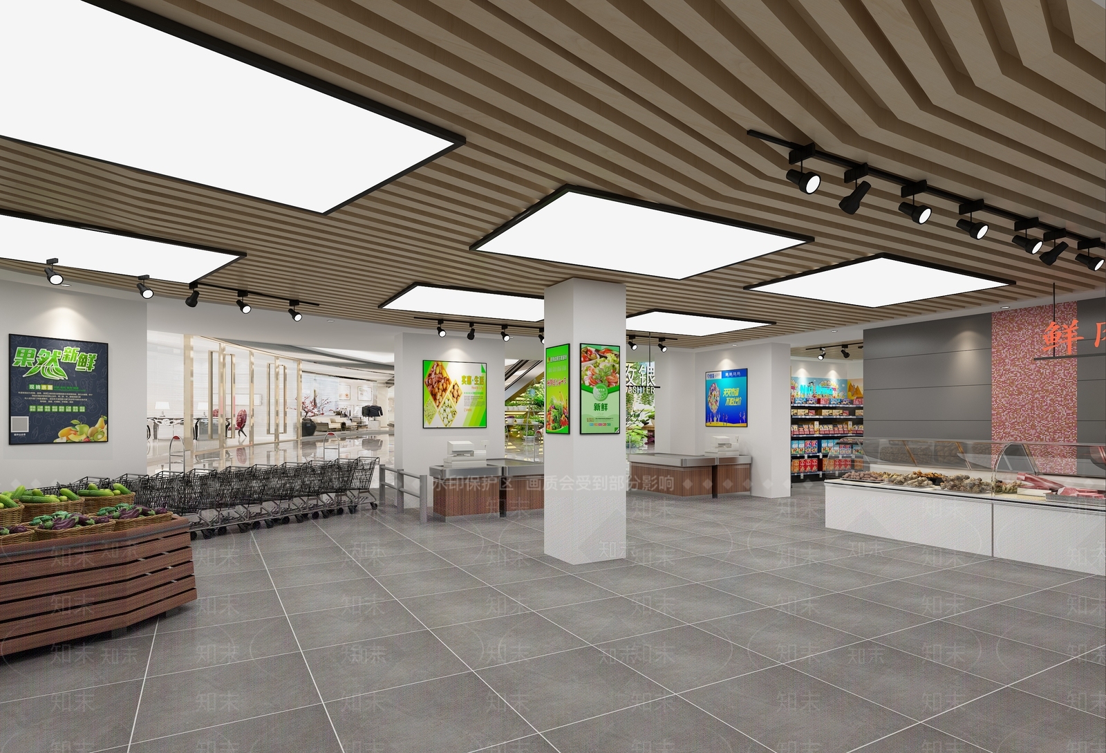 现代超市3D模型下载【ID:581505394】