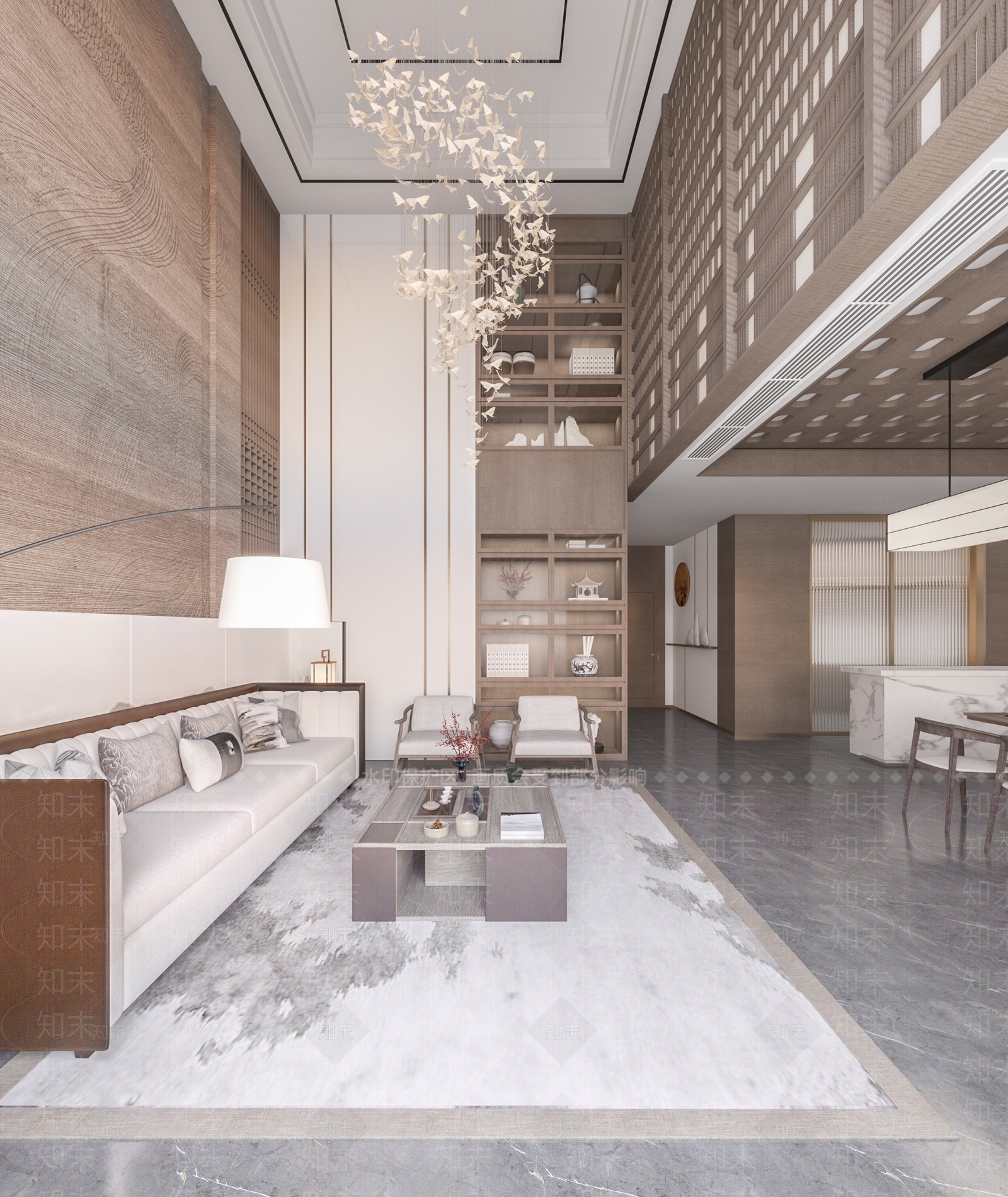 新中式家居餐厅3D模型下载【ID:1222020098】