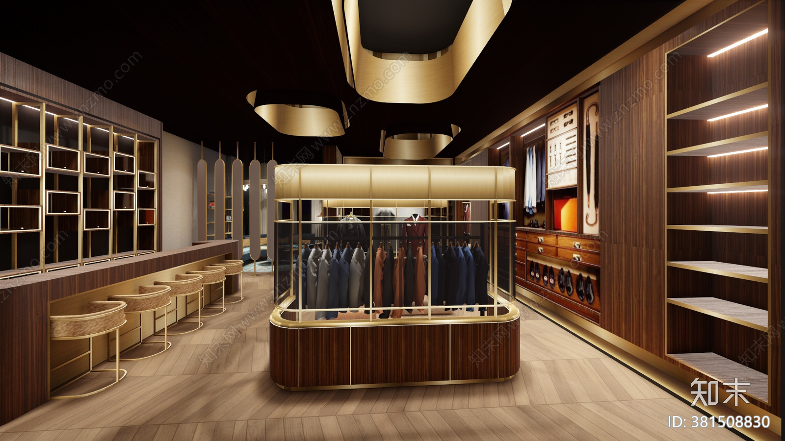 CHAO巢羽设计吴匠西装店cad施工图下载【ID:381508828】