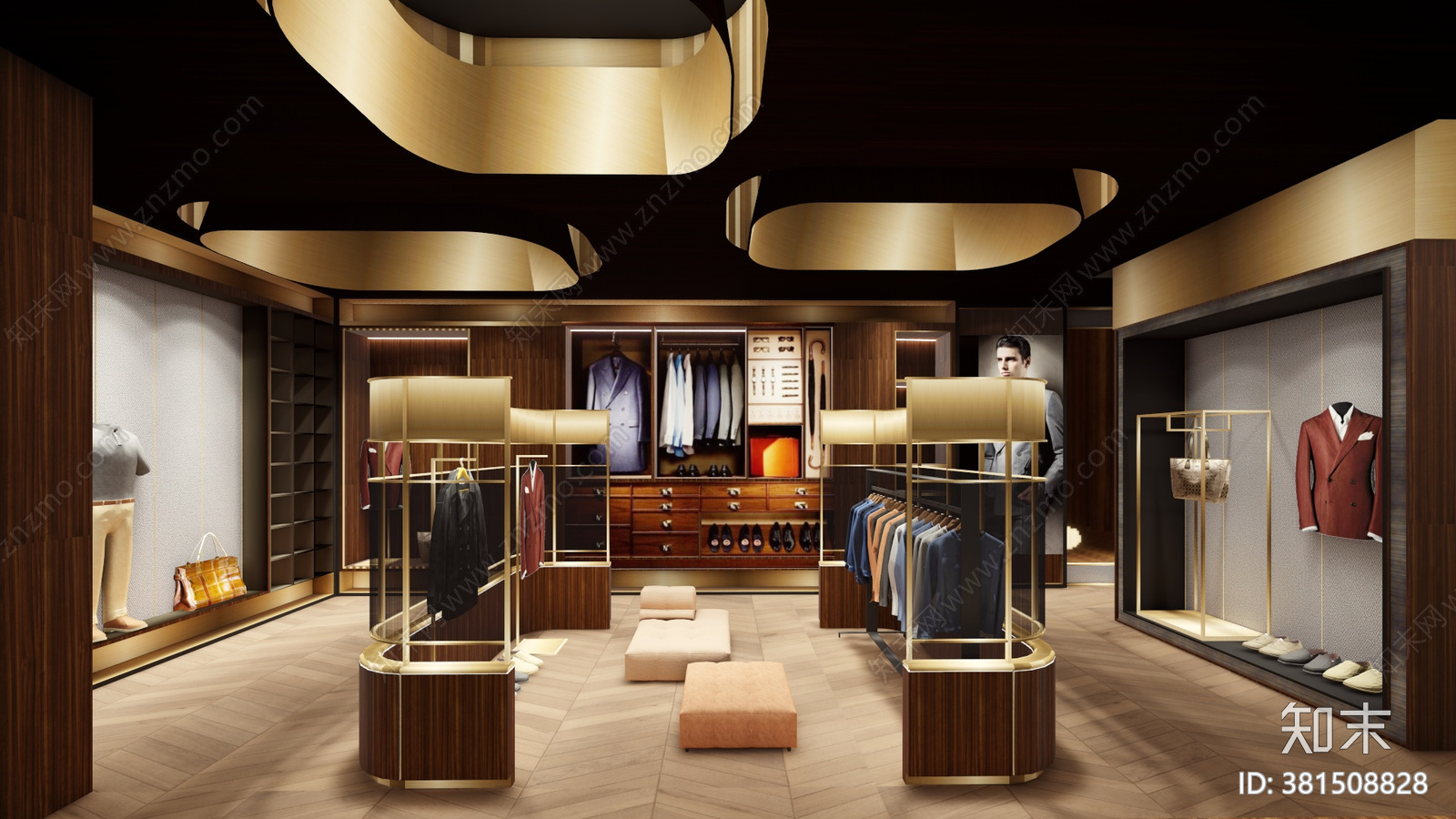 CHAO巢羽设计吴匠西装店cad施工图下载【ID:381508828】
