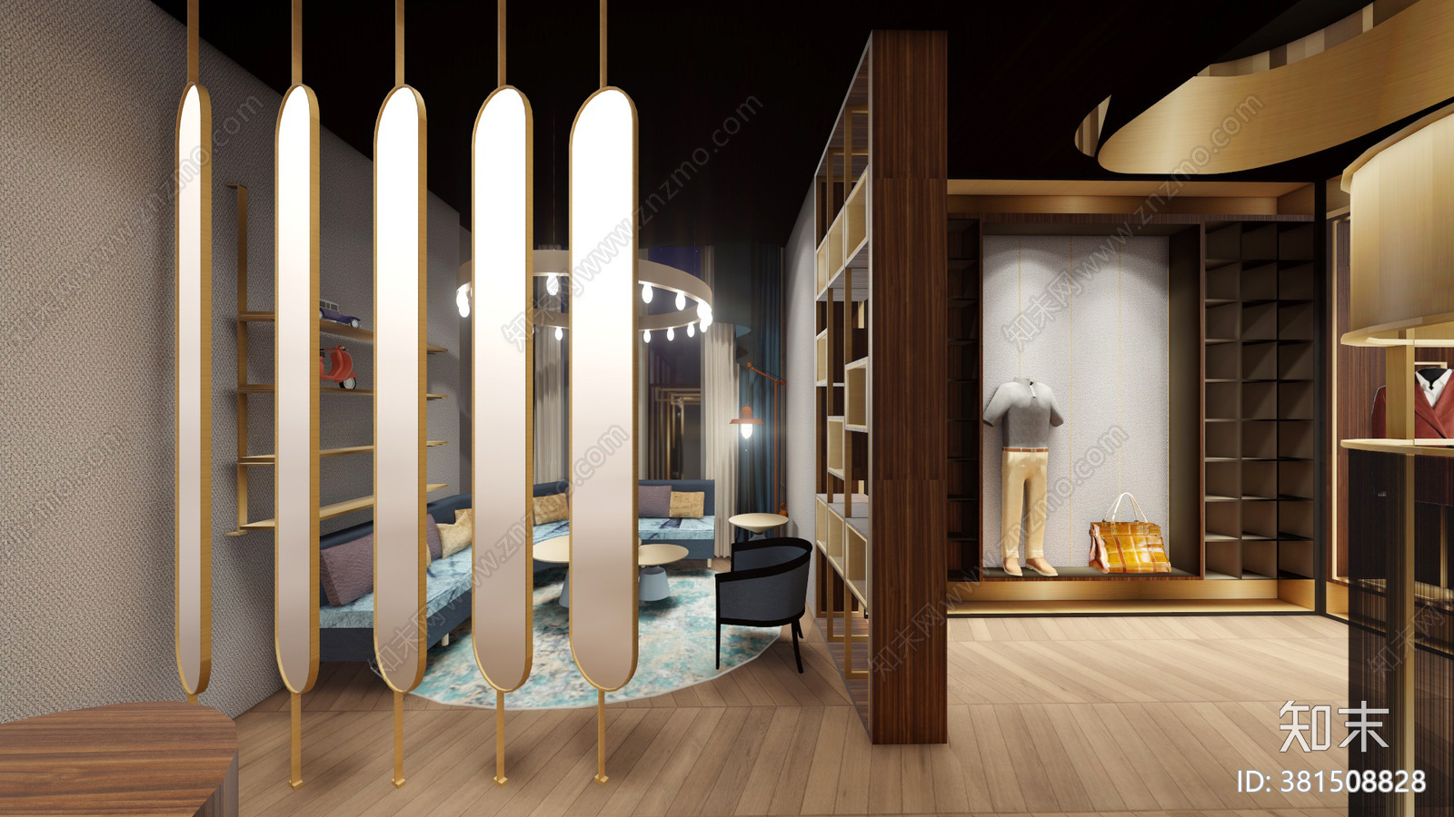 CHAO巢羽设计吴匠西装店cad施工图下载【ID:381508828】