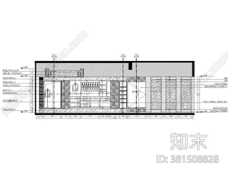 CHAO巢羽设计吴匠西装店cad施工图下载【ID:381508828】