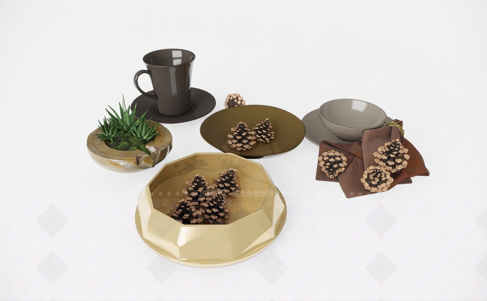 北欧风格餐具SU模型下载【ID:781521133】