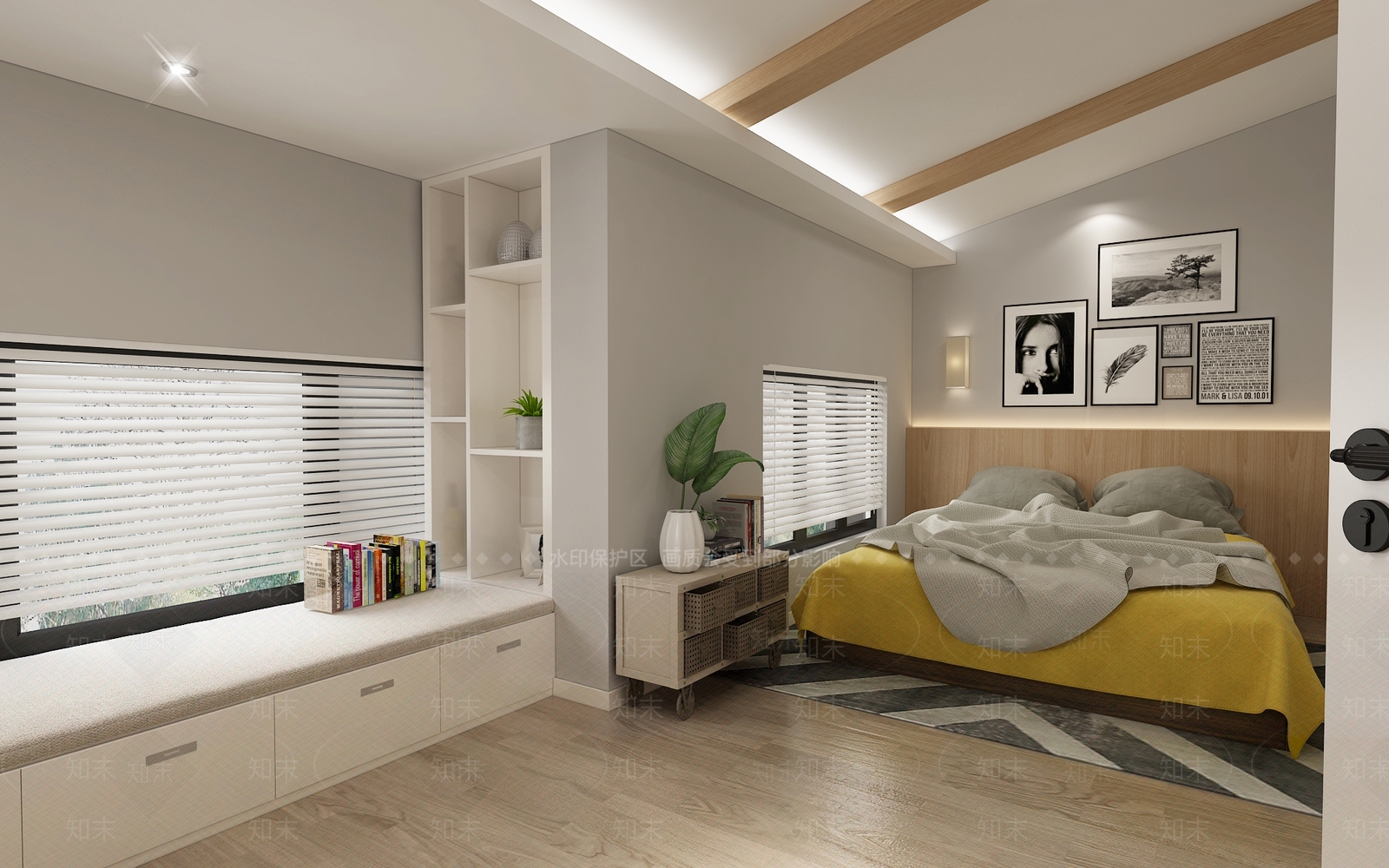 北欧单身公寓3D模型下载【ID:981534768】