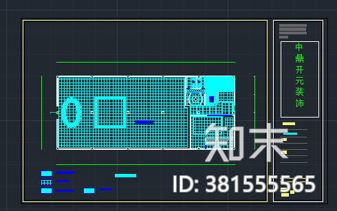 售楼部cad施工图下载【ID:381555565】