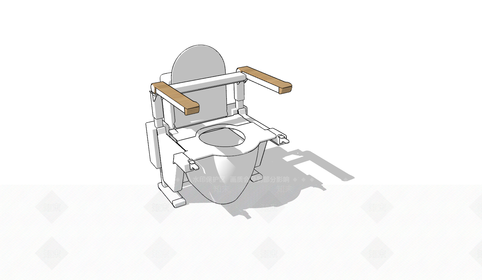 现代马桶SU模型下载【ID:781590170】
