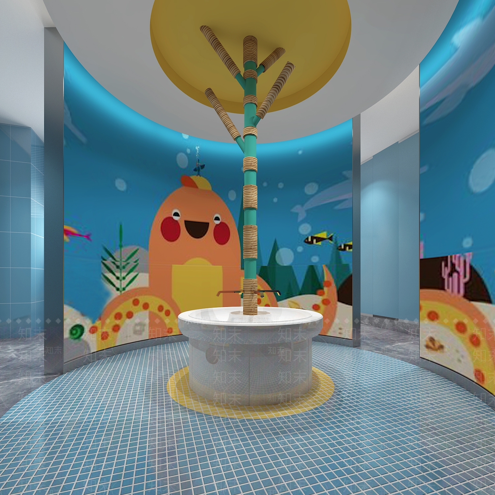 现代商场卫生间3D模型下载【ID:181647081】