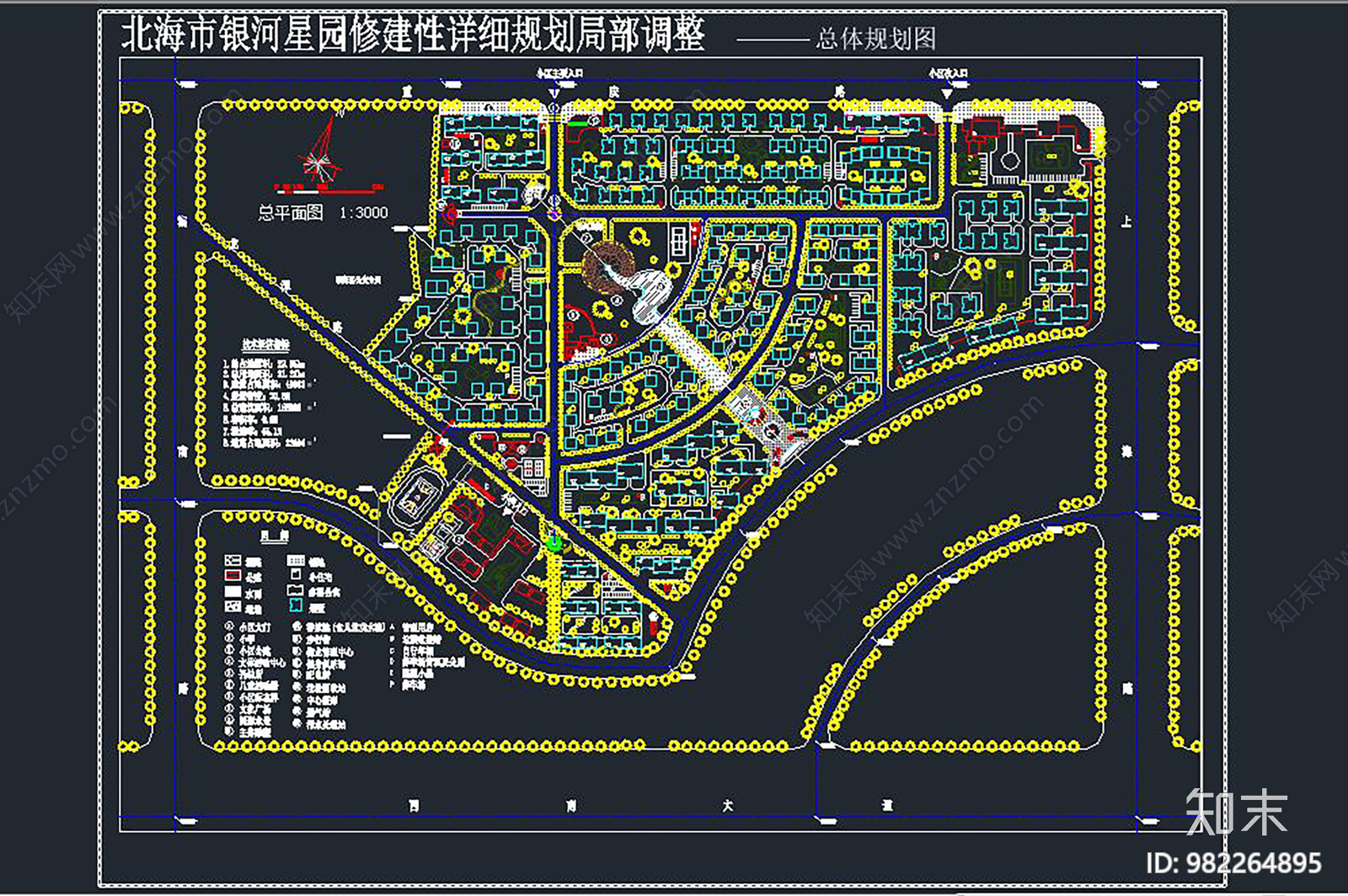 住宅别墅区规划施工图下载【ID:982264895】