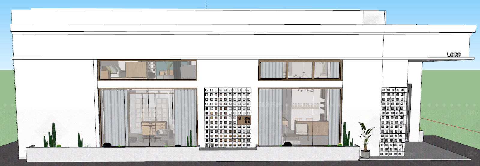 北欧家具展厅SU模型下载【ID:281687977】