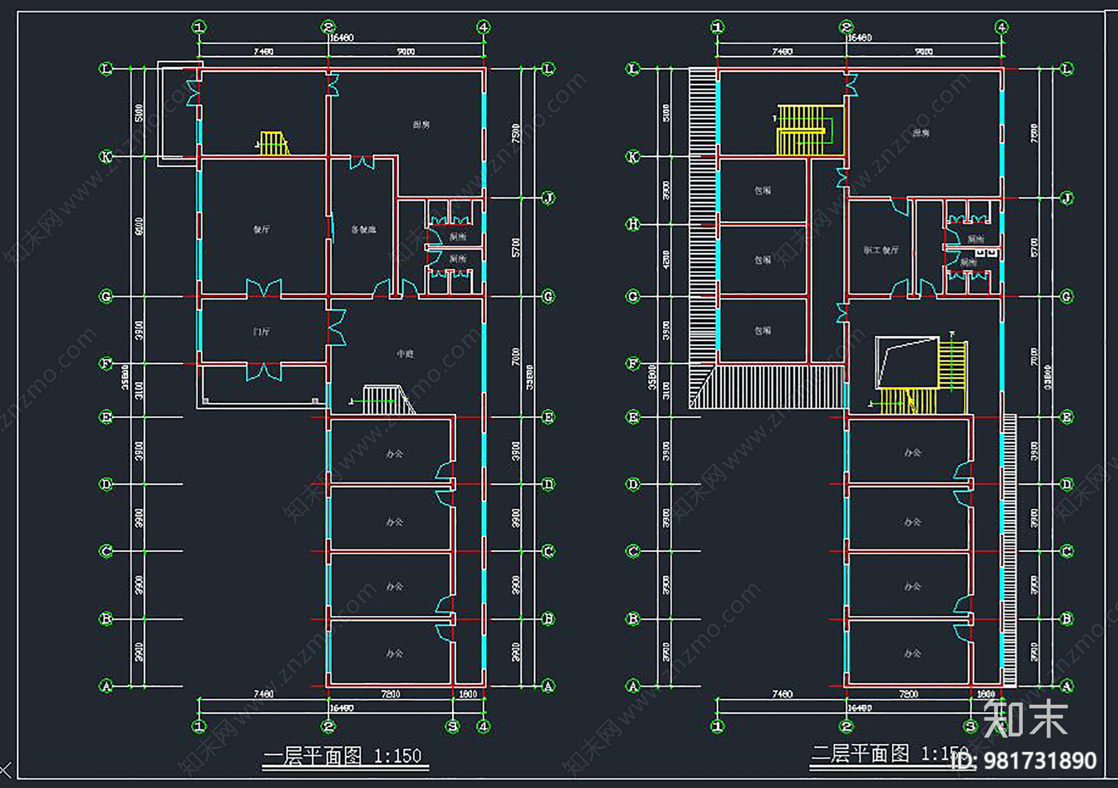 规划及建筑方案图cad施工图下载【ID:981731890】