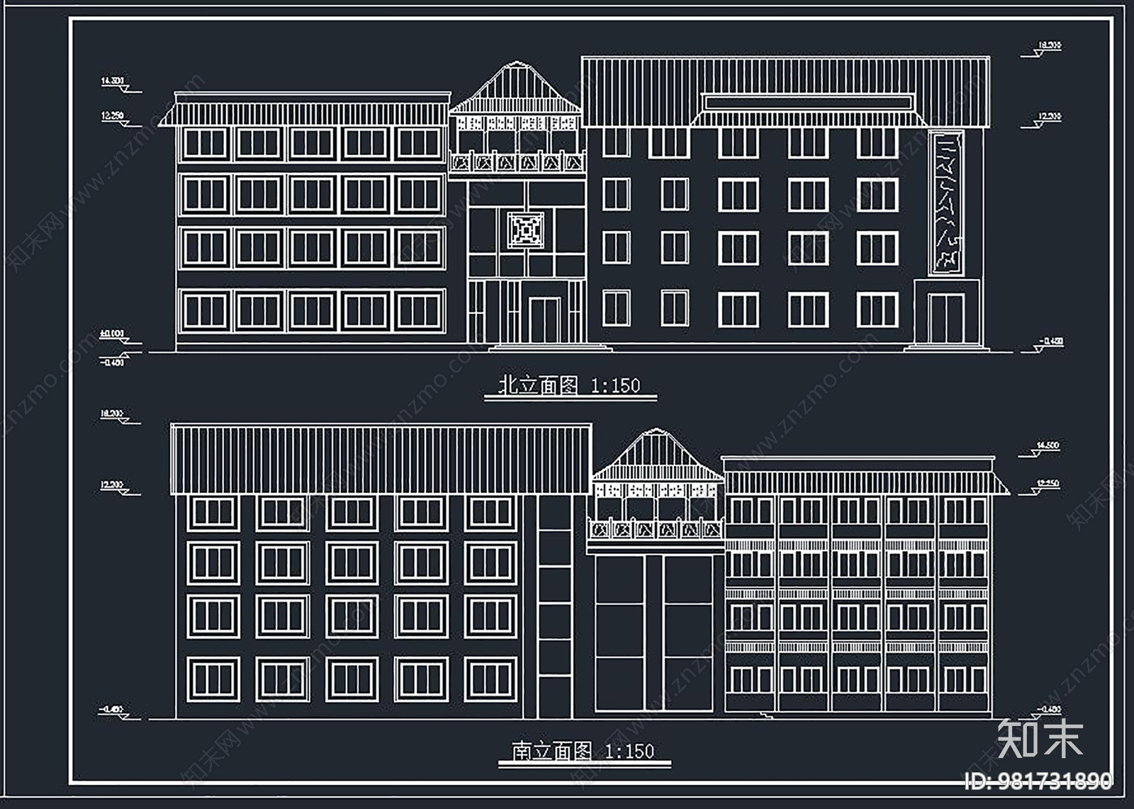 规划及建筑方案图cad施工图下载【ID:981731890】