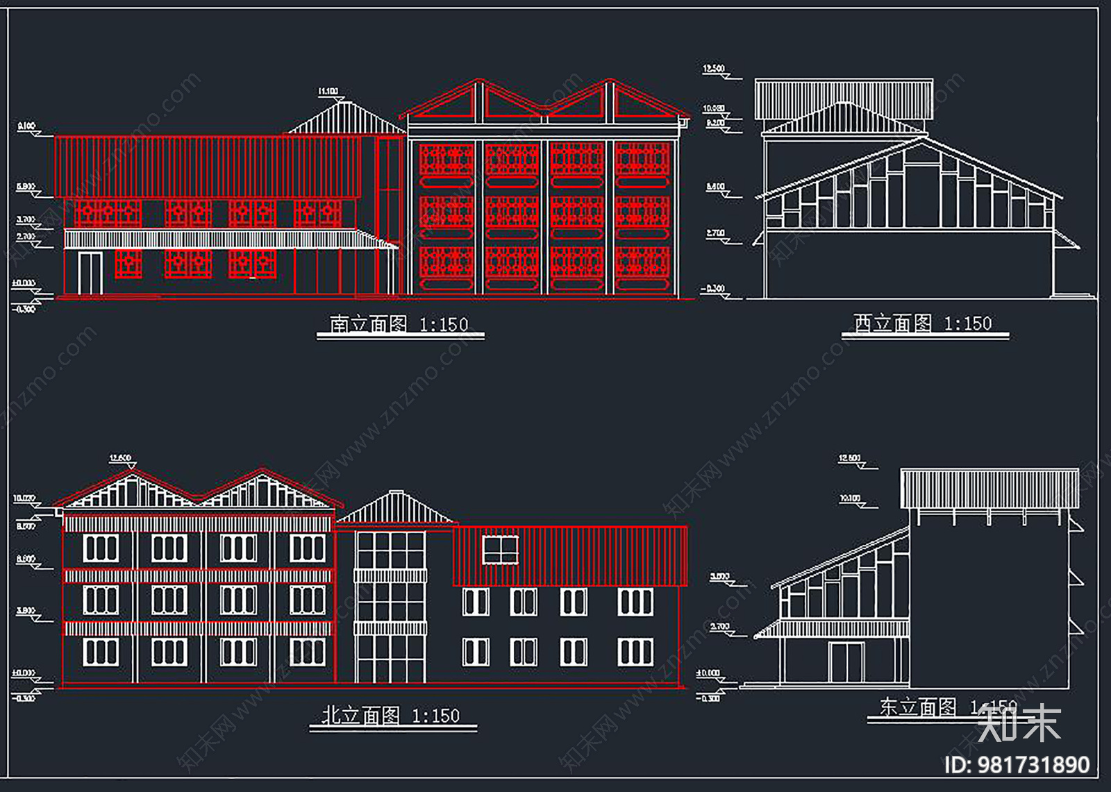 规划及建筑方案图cad施工图下载【ID:981731890】