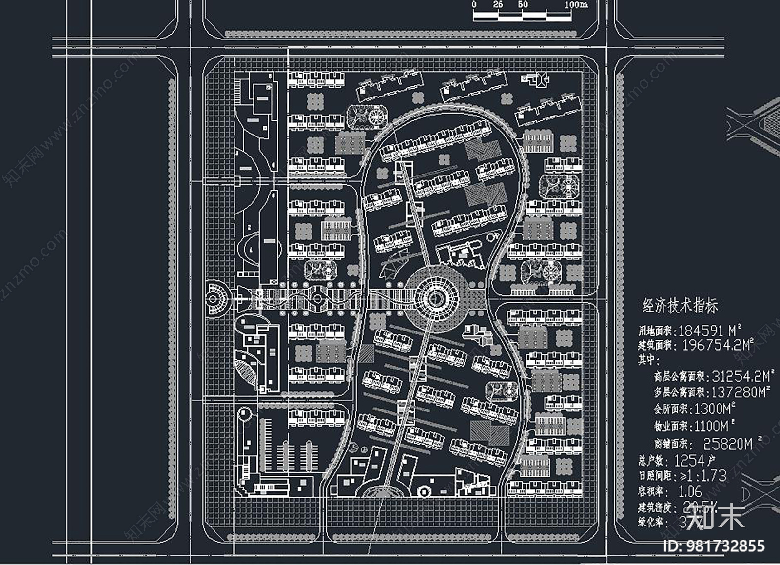 小区规划总图施工图下载【ID:981732855】