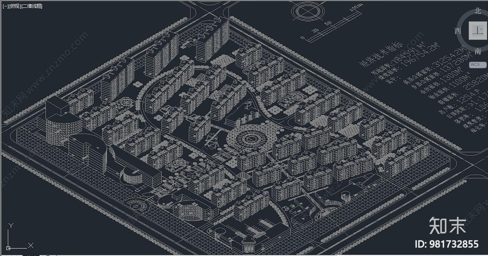 小区规划总图cad施工图下载【ID:981732855】