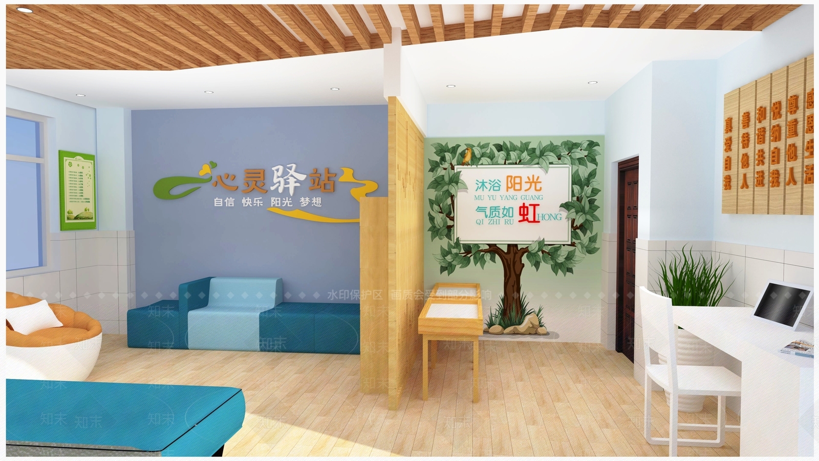 现代学校SU模型下载【ID:581741378】
