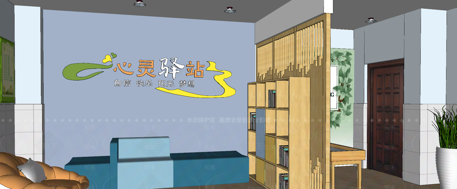 现代学校SU模型下载【ID:581741378】