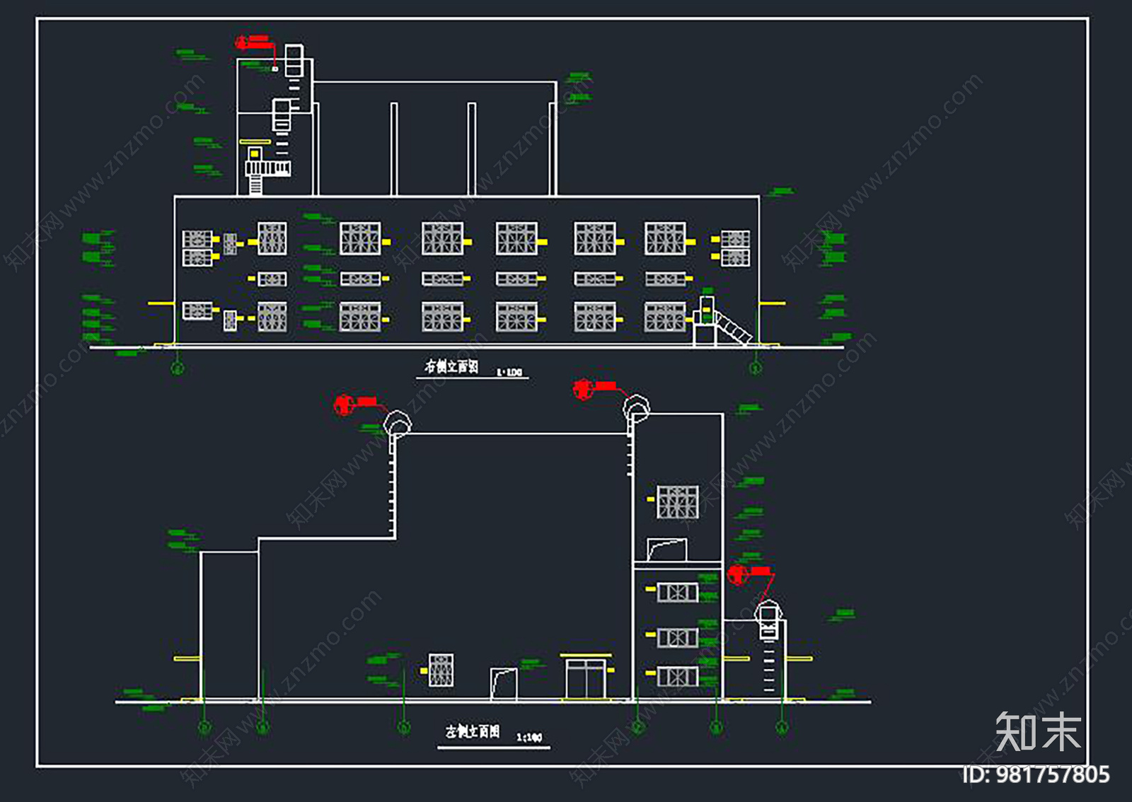 集中供热站建筑总图cad施工图下载【ID:981757805】