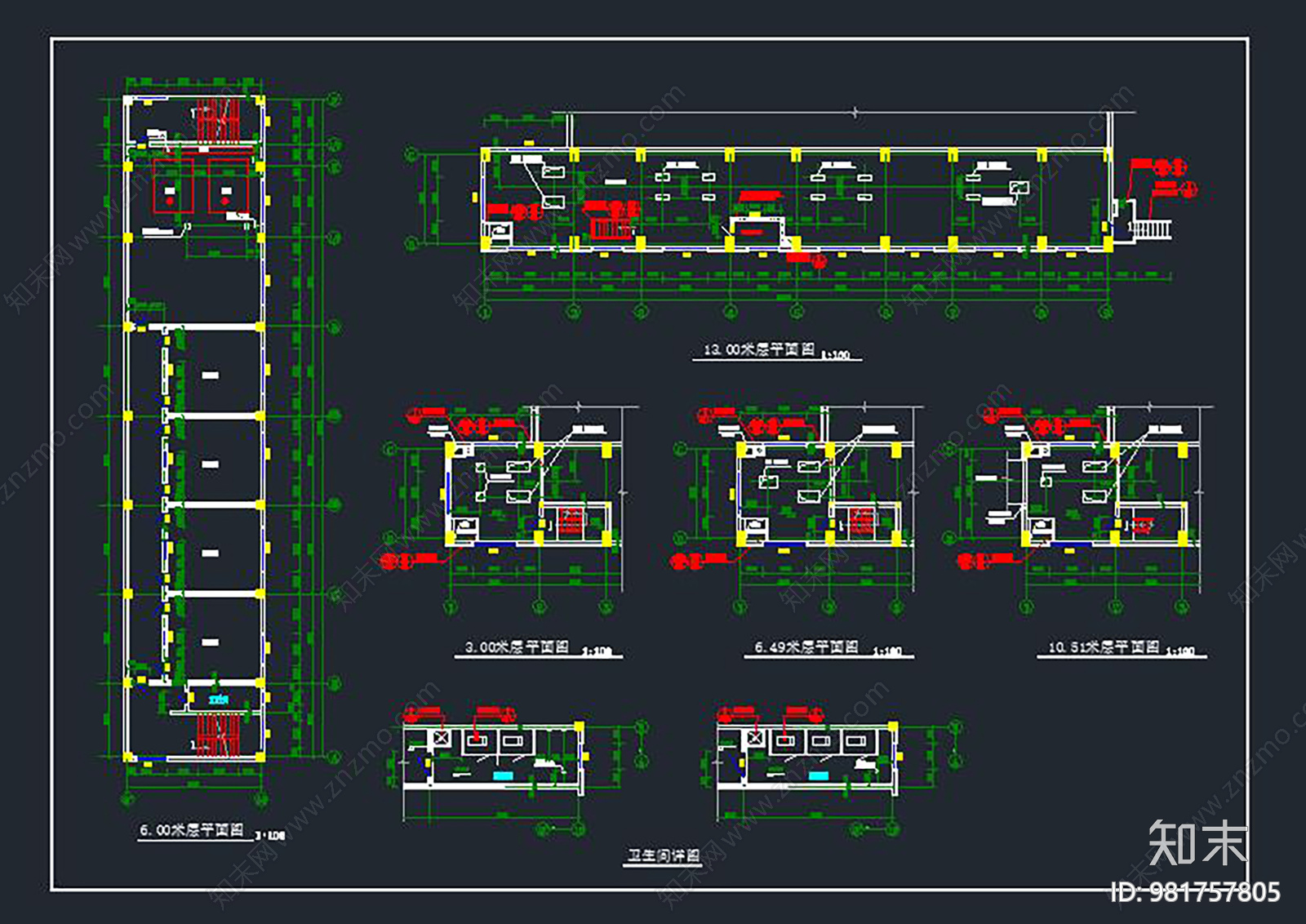 集中供热站建筑总图cad施工图下载【ID:981757805】