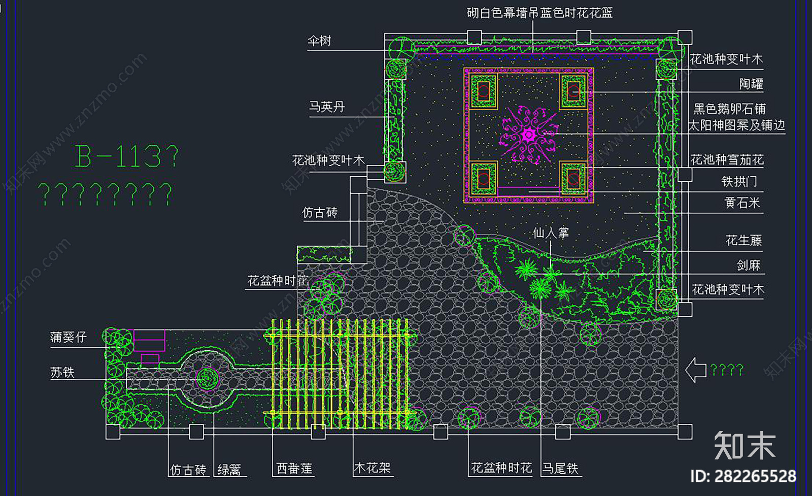 别墅景观施工图下载【ID:282265528】