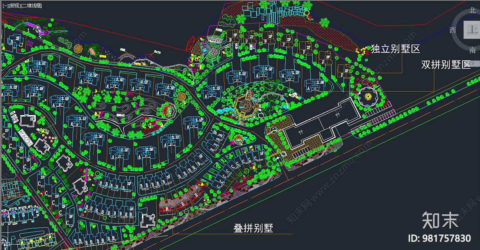 嘉禾小区规划cad施工图下载【ID:981757830】